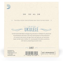 D'Addario EJ65T Pro-Arté Custom Extruded Nylon Ukulele Strings - Tenor