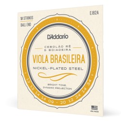 D'Addario EJ82A Viola Brasileira string Cebolão Re and Boiadeira Tunings