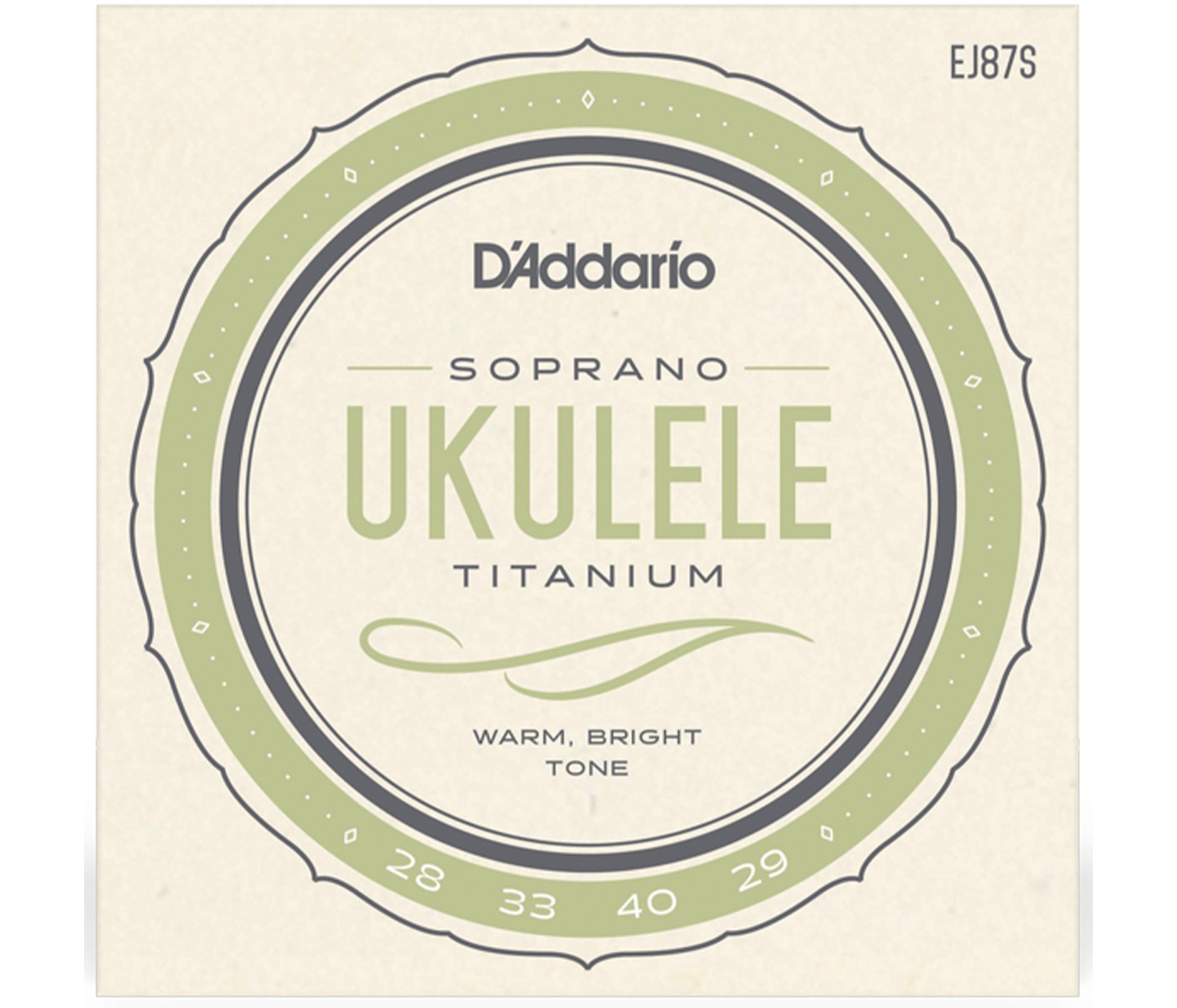 D'Addario EJ87S Titanium Ukulele - Soprano