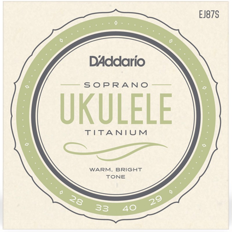 D'Addario EJ87S Titanium Ukulele - Soprano