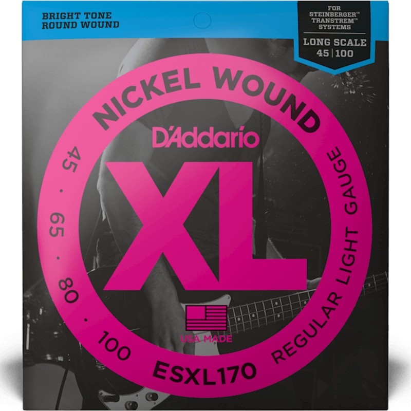 D'Addario ESXL170 Nickel Wound Bass Electric Guitar String Regular Light - 45-100