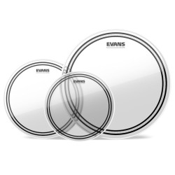 Evans EC2 Clear 3-piece Tom Batter Pack - (10",12",16")