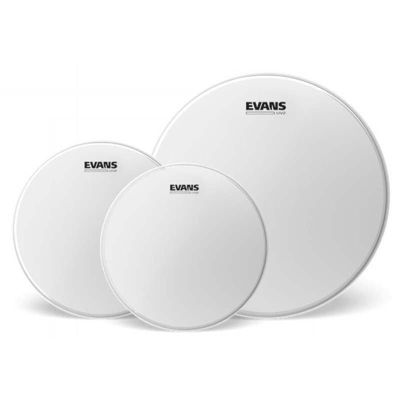 Evans UV2 Coated 3-piece Tom Pack Btr - (10,"12,"14")