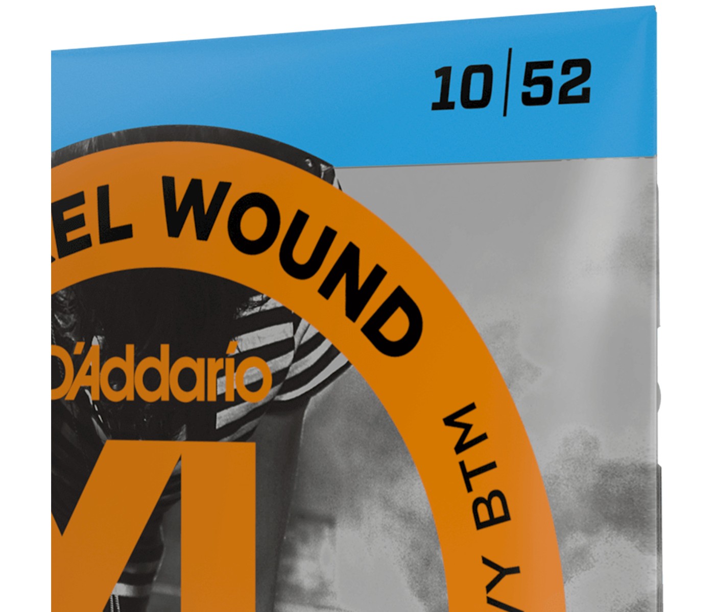 D'Addario EXL140 Nickel Wound Light Top/Heavy Bottom Electric Guitar -10-52