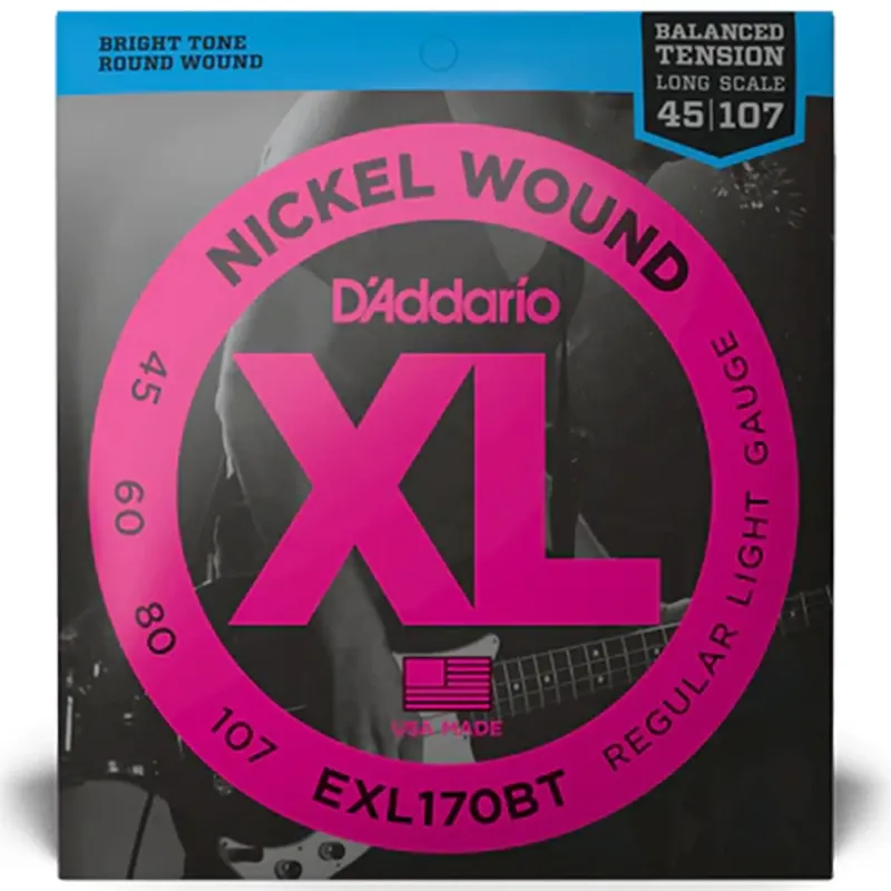 D'Addario EXL170BT Nickel Wound Electric Guitar String Regular Light - 45-107