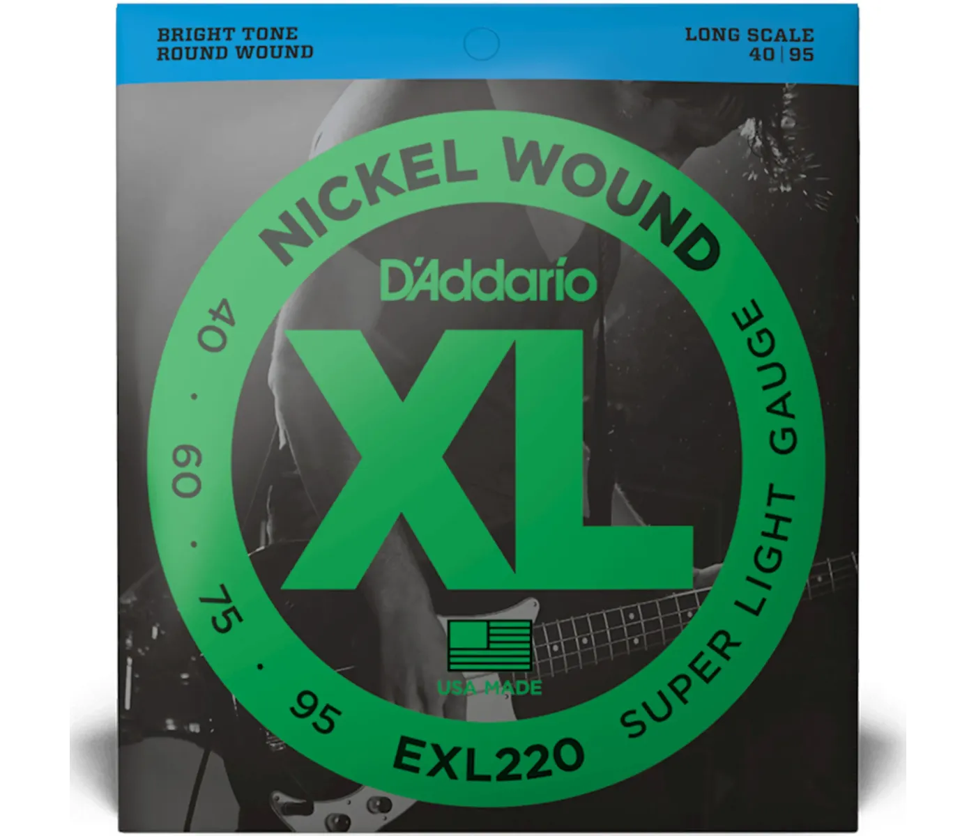 D'Addario EXL220 Set Bass Xl Super Light Long Scale Bass Strings - 40-95