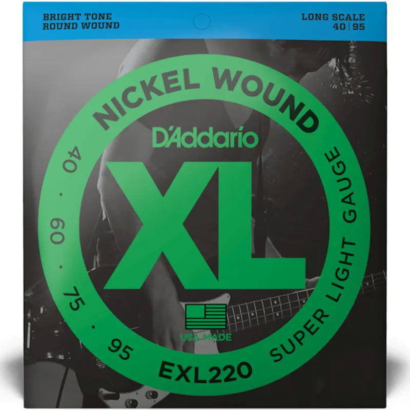 D'Addario EXL220 Set Bass Xl Super Light Long Scale Bass Strings - 40-95