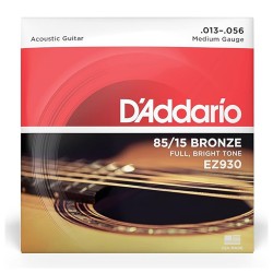 D'Addario EZ930 Phosphor Bronze Acoustic Guitar String Medium Gauge - 013 - 056