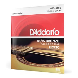 D'Addario EZ930 Phosphor Bronze Acoustic Guitar String Medium Gauge - 013 - 056