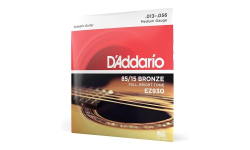 D'Addario EZ930 Phosphor Bronze Acoustic Guitar String Medium Gauge - 013 - 056