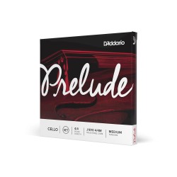 D'Addario J1010 4/4M Prelude Cello String Set - 4/4 Scale - Medium Tension