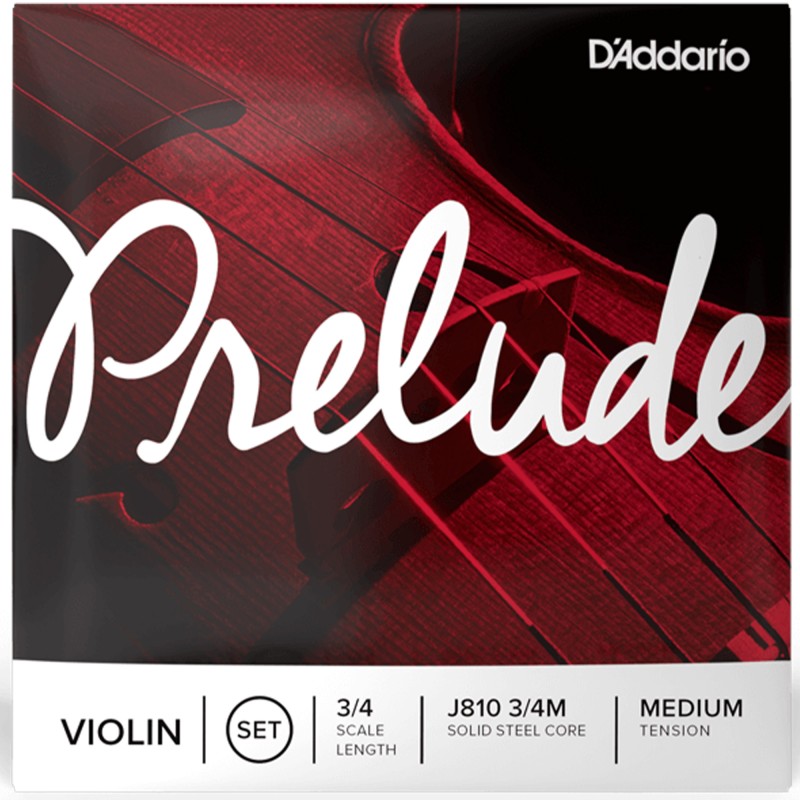 D'Addario J810 3/4M Prelude Violin String - 3/4 Scale - Medium Tension