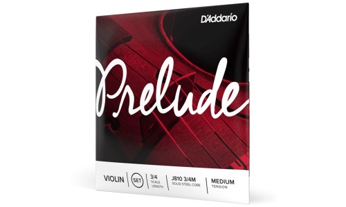 D'Addario J810 3/4M Prelude Violin String - 3/4 Scale - Medium Tension