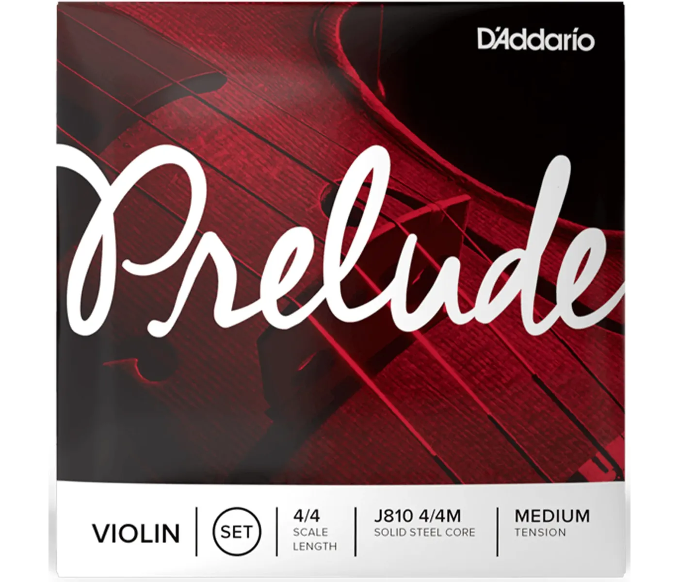 D'Addario J810 4/4M Prelude Violin String - 4/4 Scale - Medium Tension