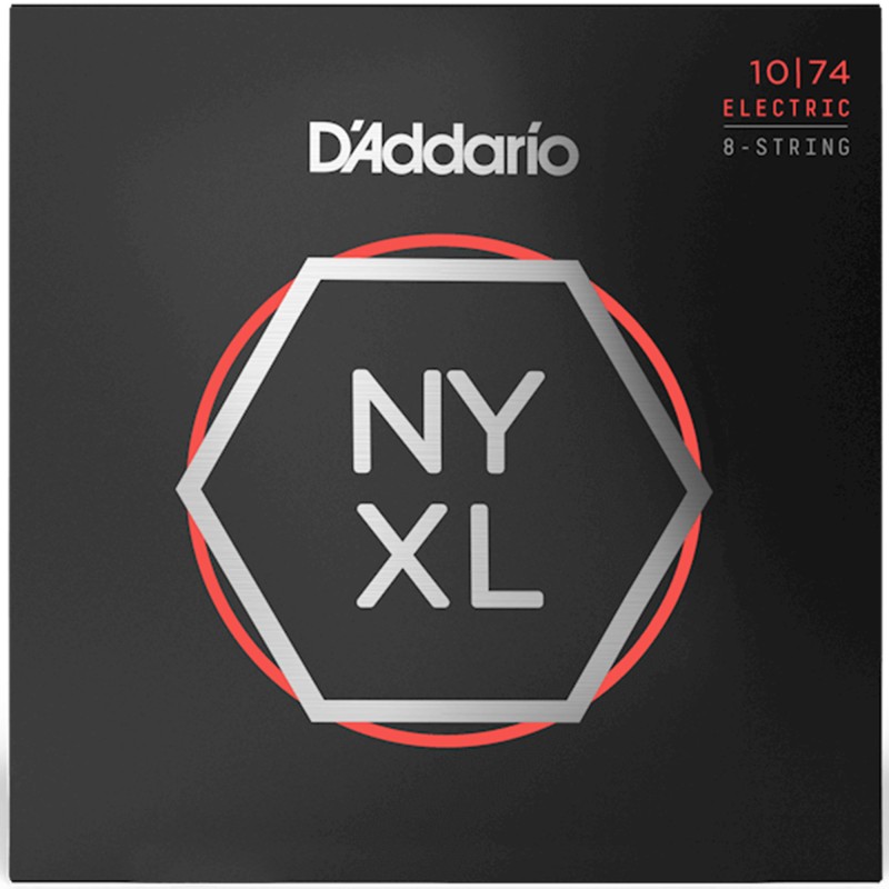 D'Addario NYXL1074 Nickel Wound Electric 8-String Regular Light - 10-74