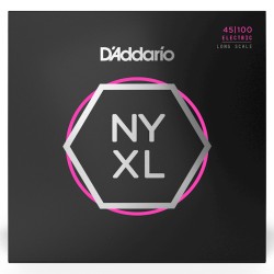 D'Addario NYXL45100 Nickel Wound Bass Guitar Long Scale Bass Strings Regular Light - 045 - 100