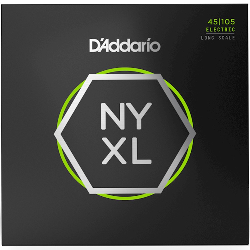 D'Addario NYXL45105 Long Scale Bass 4-String Light Top/Medium Bottom - 45-105