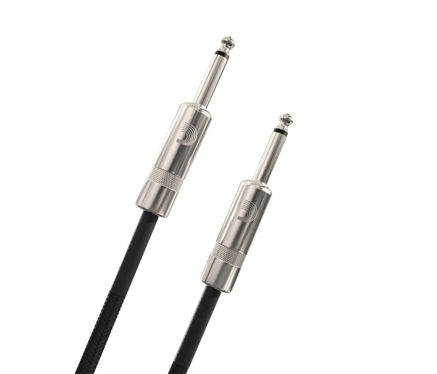 D'Addario PW-BG-10BK Braided Straight to Straight Instrument Cable - 10 foot Black D'Addario PW-BG-10BK Braided Straight to Straight Instrument Cable - 10 foot Black