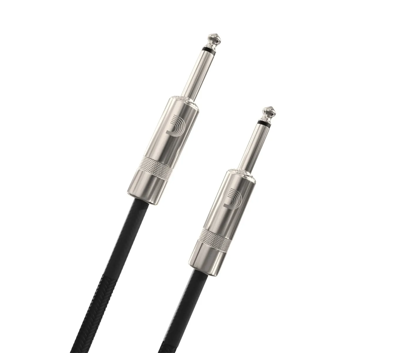 D'Addario PW-BG-20BK Braided Straight to Straight Instrument Cable - 20 foot Black D'Addario PW-BG-20BK Braided Straight to Straight Instrument Cable - 20 foot Black