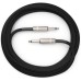 D'Addario PW-BG-20BK Braided Straight to Straight Instrument Cable - 20 foot Black D'Addario PW-BG-20BK Braided Straight to Straight Instrument Cable - 20 foot Black