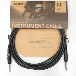 D'Addario PW-CGT-10 Classic Series instrument cables Straight - Straight - 10 ft / 3 Meters