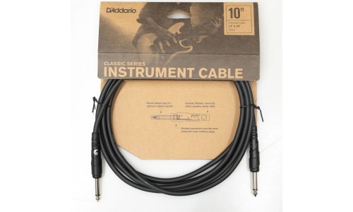 D'Addario PW-CGT-10 Classic Series instrument cables Straight - Straight - 10 ft / 3 Meters