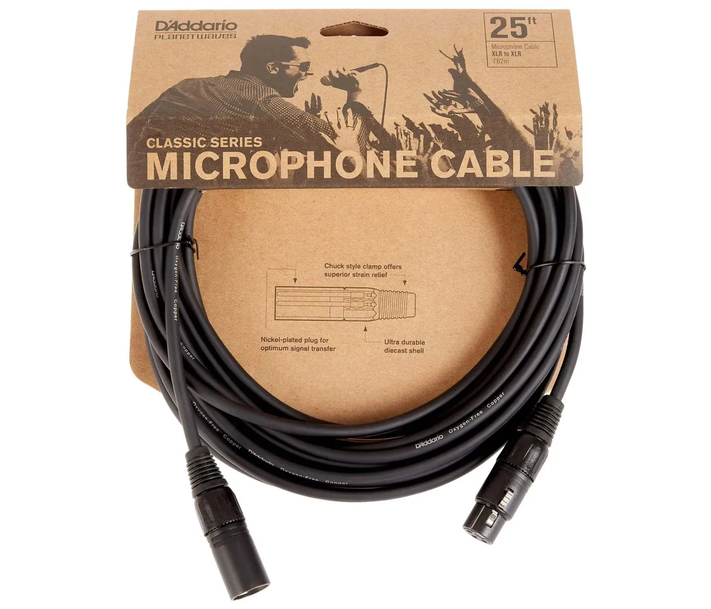 D'Addario PW-CMIC-25 Classic Series Microphone Cable - 25 ft / 7.6 Meters D'Addario PW-CMIC-25 Classic Series Microphone Cable - 25 ft / 7.6 Meters