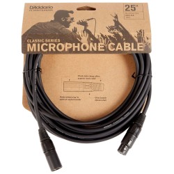 D'Addario PW-CMIC-25 Classic Series Microphone Cable - 25 ft / 7.6 Meters