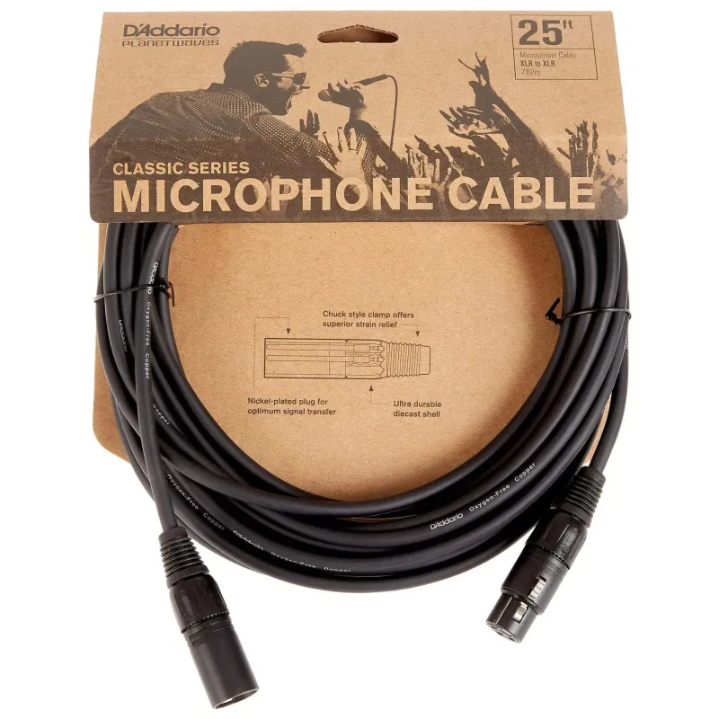 D'Addario PW-CMIC-25 Classic Series Microphone Cable - 25 ft / 7.6 Meters D'Addario PW-CMIC-25 Classic Series Microphone Cable - 25 ft / 7.6 Meters