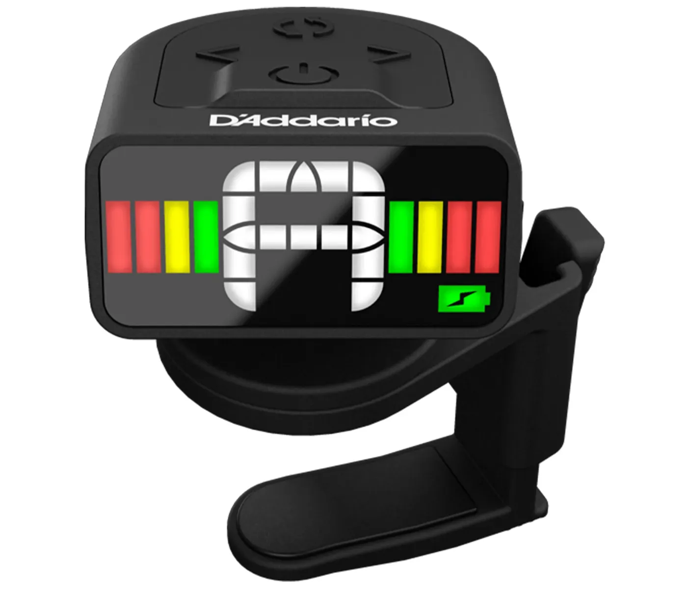 D'Addario PW-CT-12RC Micro Rechargeable Headstock Guitar Tuner - Black D'Addario PW-CT-12RC Micro Rechargeable Headstock Guitar Tuner - Black