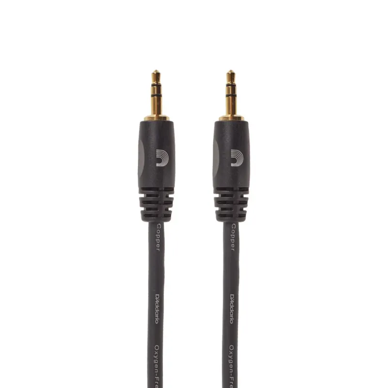 D'Addario PW-MC-03 1/8 Inch to 1/8 Inch Stereo Cable - 3 ft - 1 Meter