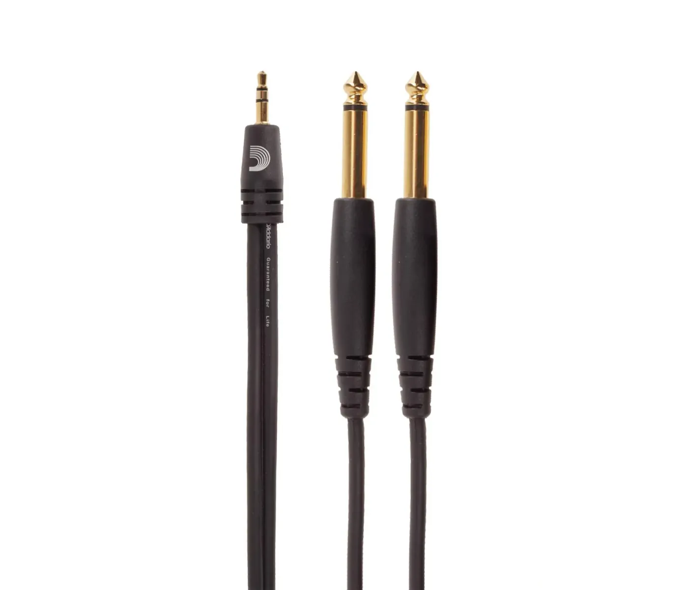 D'Addario PW-MPTS-06 1/8 Inch to Dual 1/4 Inch Audio Cables - 10 ft / 3 Meter