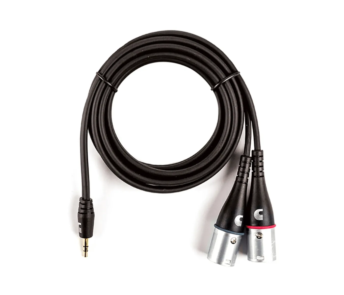 D'Addario PW-MPXLR-06 Planet Waves Custom Series 3.5mm to Dual XLR Y-Cable - 6 ft / 1.83 Meters