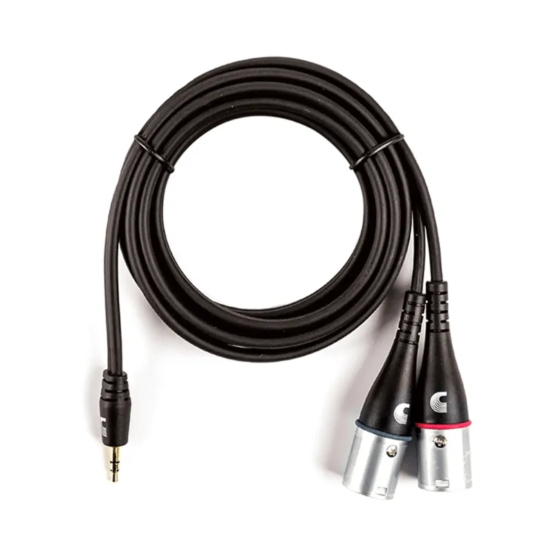 D'Addario PW-MPXLR-06 Planet Waves Custom Series 3.5mm to Dual XLR Y-Cable - 6 ft / 1.83 Meters D'Addario PW-MPXLR-06 Planet Waves Custom Series 3.5mm to Dual XLR Y-Cable - 6 ft / 1.83 Meters