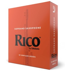 Rico by D'Addario RIA1015 Soprano Saxophone Reeds - Strength 1.5 - 10 Pieces