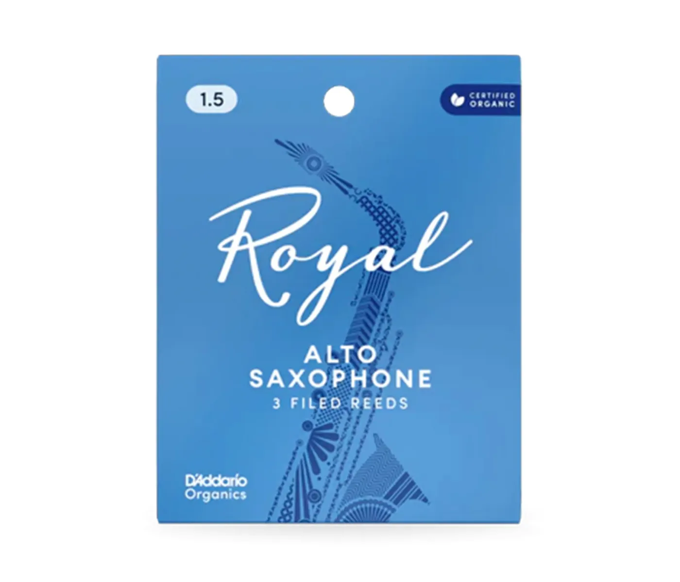 Rico by D'Addario Royal RJB0315 Alto Saxophone Reeds - Strength 1.5 - 3 Pieces