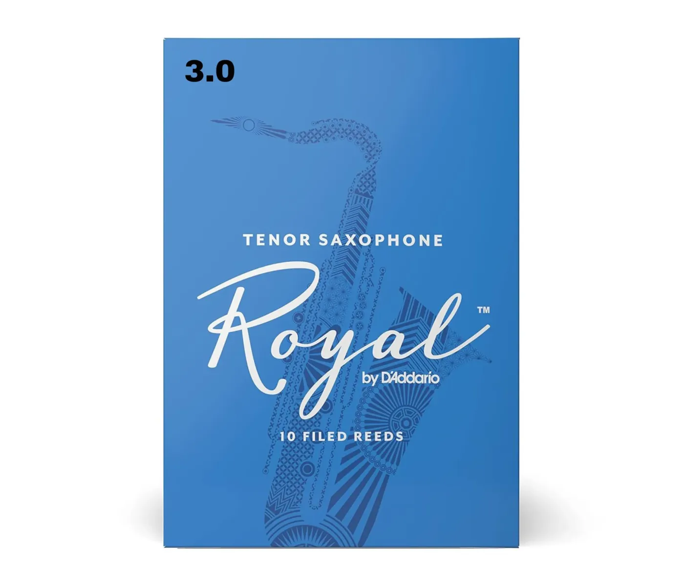 Rico by D'Addario Royal RKB1030 Tenor Saxophone Reeds - Strength 3.0 - 10 Pieces