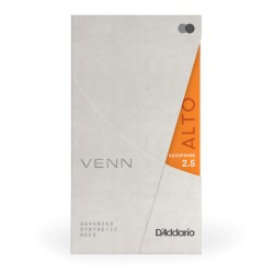 D'Addario VAS0125G2 VENN Gen 2 Alto Saxophone Reed Strength - 2.5 - 1 Pack