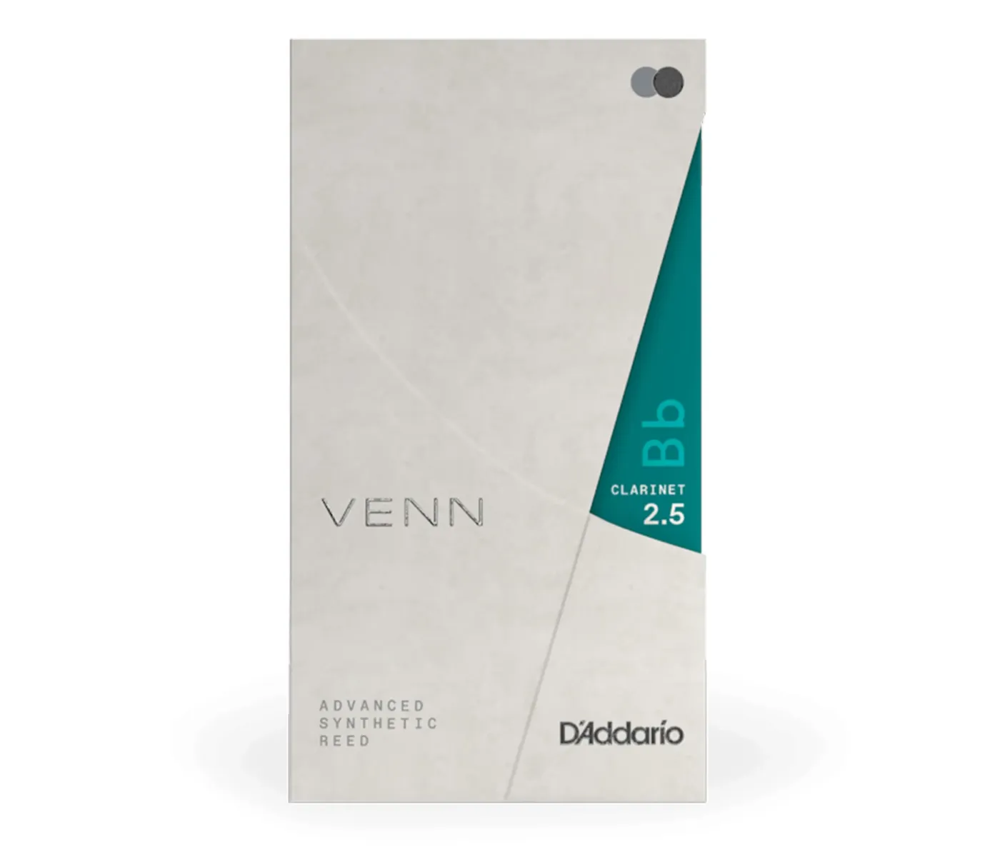 D'Addario VBB0125G2 VENN Gen 2 Bb Clarinet Reed Strength - 2.5 - 1 Pack