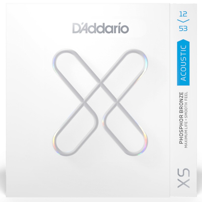 D'Addario XSAPB1253 Phosphor Bronze Acoustic Guitar String Light - 12-53