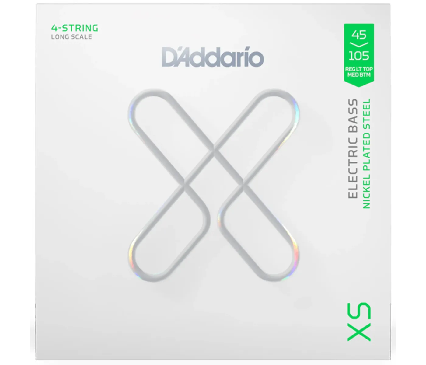 D'Addario XSB45105 XS Nickel Coated Electric Bass Guitar String Light Top Medium - .045-.105 D'Addario XSB45105 XS Nickel Coated Electric Bass Guitar String Light Top Medium - .045-.105
