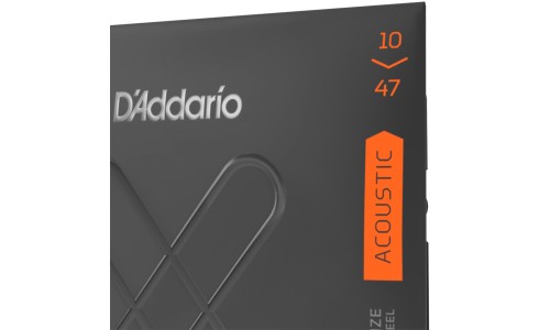 D'Addario XTABR1047 80/20 Bronze Acoustic Guitar String Extra Light Coated - 10-47