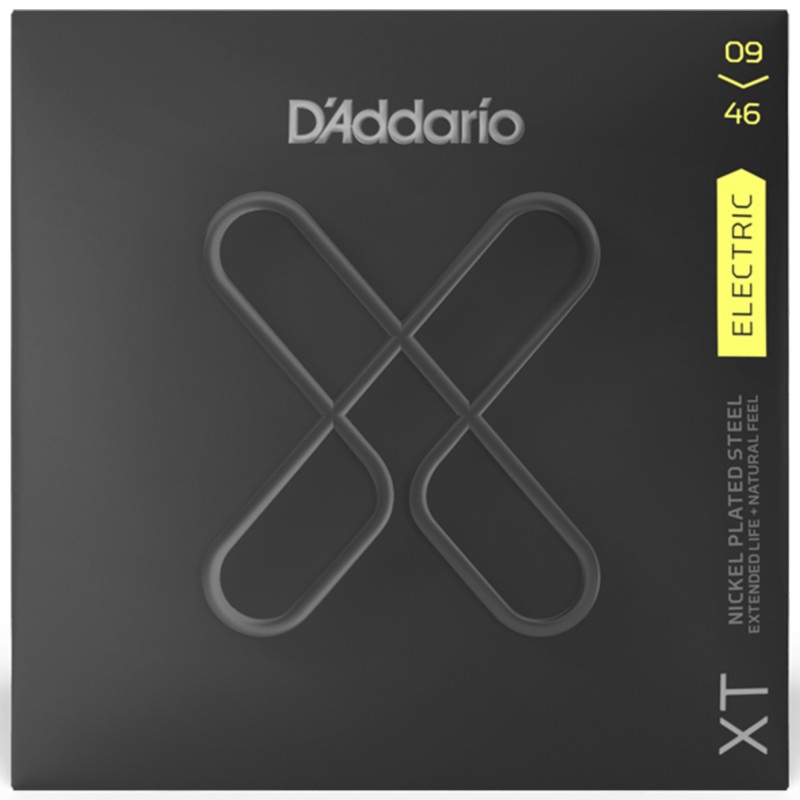 D'Addario XTE0946 Electric Guitar String Super Light Top/Regular Bottom Coated - 09-46