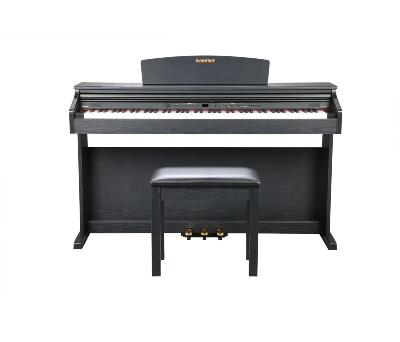 Dynatone SLP-150-BK Upright Digital Piano 88 Keys with Bench - Black-NO Power-Only for Decoration_B stock