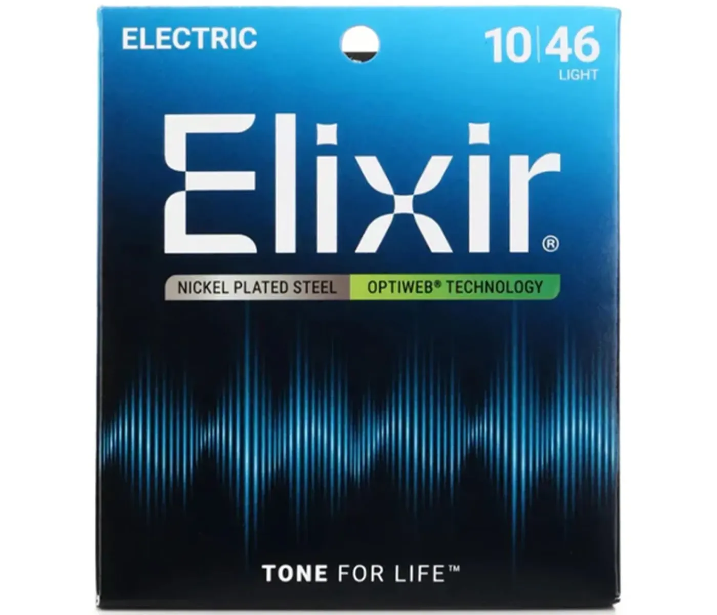 Elixir Strings 19052 Electric Guitar Strings Optiweb Light - .010-.046
