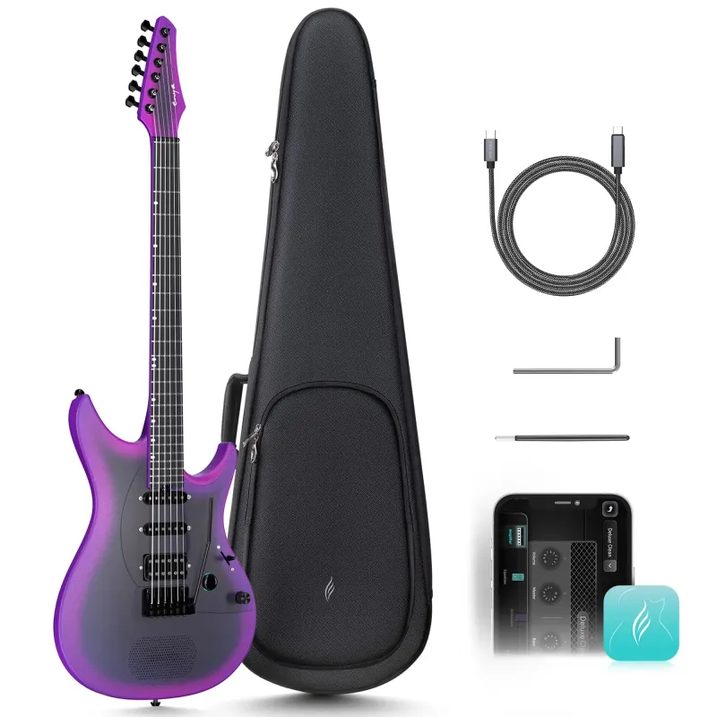 Enya Inspire RoyalPP Smart Electric Guitar - Royal Purple Enya Inspire RoyalPP Smart Electric Guitar - Royal Purple
