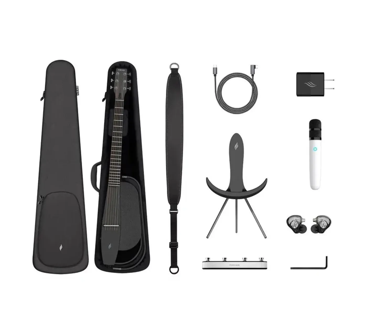 Enya NEXG2/BK Smart Audio Loop Guitar - Black