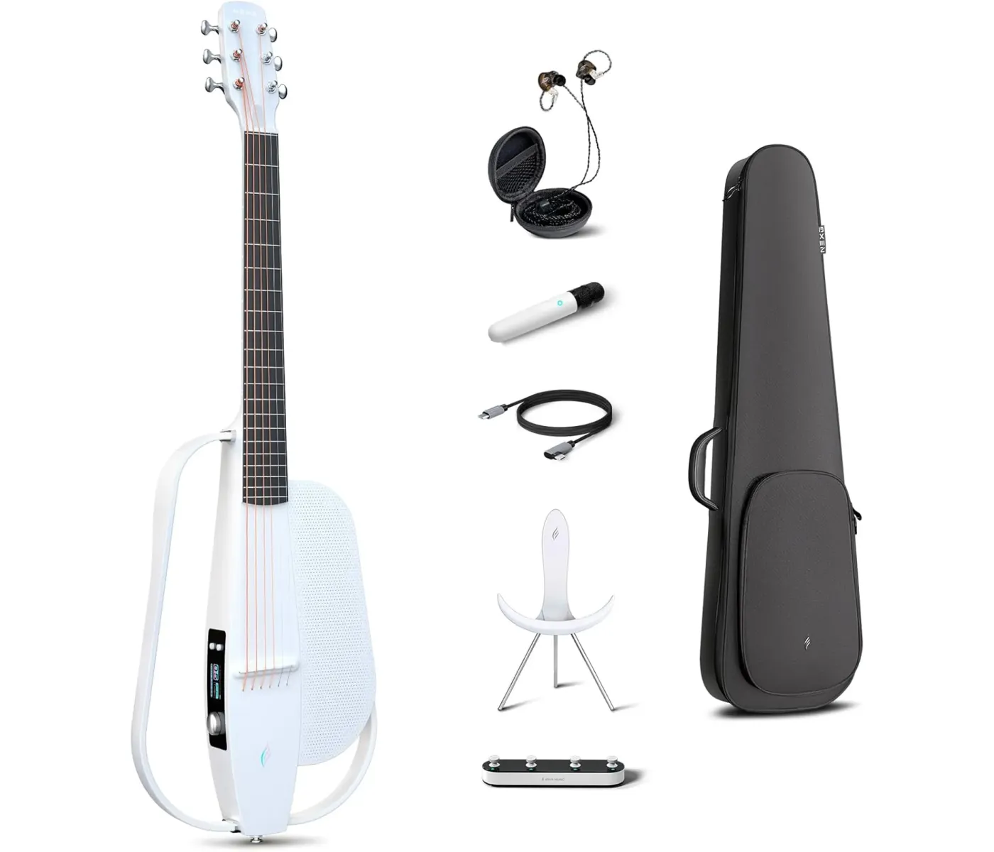 Enya NEXG 2 Deluxe Acoustic Electric Guitar Electric Guitar - White