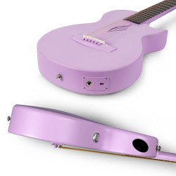 Enya NOVA GO/PL/SP1 Nova Go Sp1: Carbon Fiber Electric Acoustic Travel Guitar - Purple