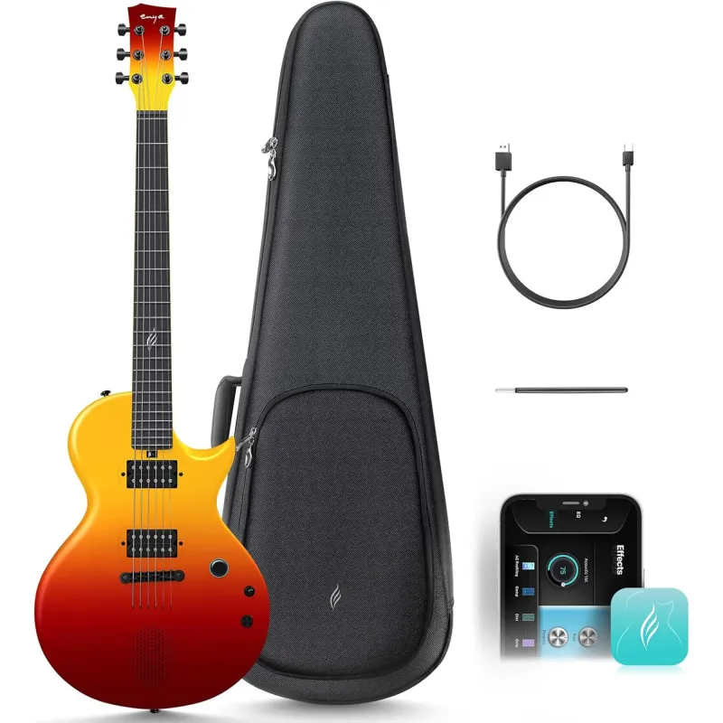 Enya Nova GoSonic/VR Smart Electric Guitar - Volcano Red Enya Nova GoSonic/VR Smart Electric Guitar - Volcano Red